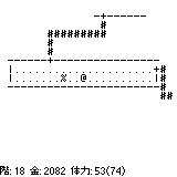 PocketRogueのゲーム画面