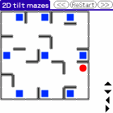 2D Tilt mazes