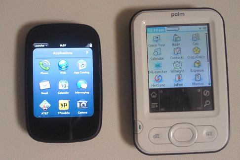 HP Veer 4GとPalm z22