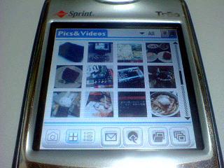 N900iで撮影した画像のサムネイル